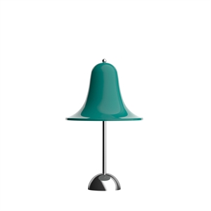 Lámpara portátil Verner Panton Pantop, color verde azulado oscuro