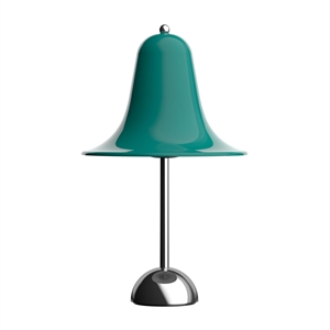 Lámpara de mesa Verner Panton Pantop Ø23 verde azulado oscuro