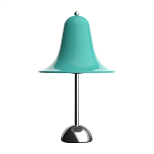 Lámpara de mesa Verner Panton Pantop Ø23 verde azulado claro