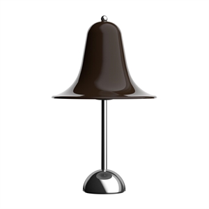 Lámpara de mesa Verner Panton Pantop Ø23 marrón oscuro