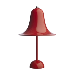 Verner Panton Pantop Lámpara de Mesa Portátil Rojo Claro