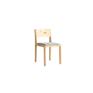 Vaarnii 016 Maasto Silla de Comedor Asiento Tapizado Natural/Cuadrado 0134