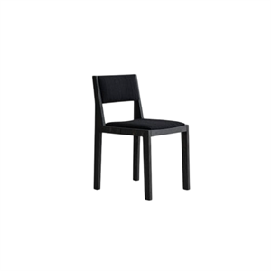 Vaarnii 016 Silla de Comedor Maasto Asiento y Respaldo Tapizados Negro/Negro 0194