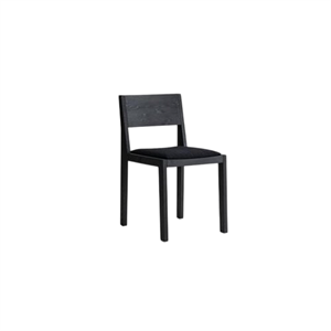Vaarnii 016 Maasto Silla de Comedor Negro Tapizado Negro /Cuadrado 0194