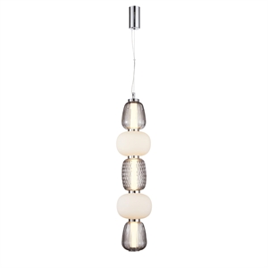 Loom Design Pearl 5 Lámpara Colgante Ahumado/ Gris
