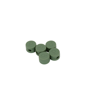 Clips para cables de pedestal verde musgo