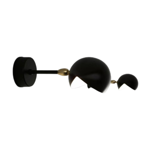 Serge Mouille Eye Lámpara de Pared Pequeño Negro