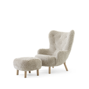 &Tradition Petra VB3 Sillón Piel de Oveja Claro de luna/Roble Aceitado Incl. ATD1 Soplo