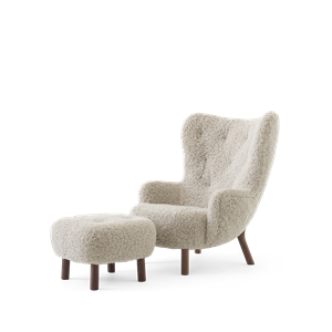 &Tradition Petra VB3 Sillón Piel de Oveja Claro de Luna/ Nuez Aceitado Incl. ATD1 Soplo