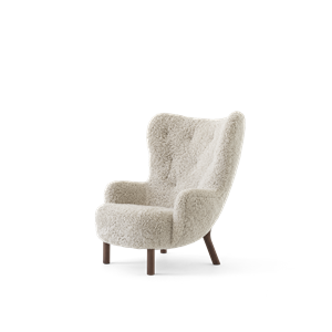 &Tradition Petra VB3 Sillón Piel de Oveja Claro de Luna/ Nuez Aceitado