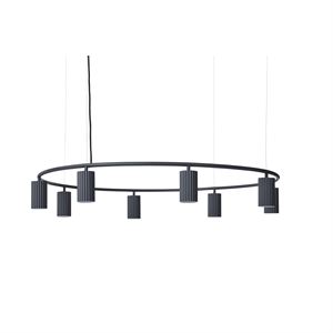 Lámpara colgante Pholc Donna Circle 100 Negro