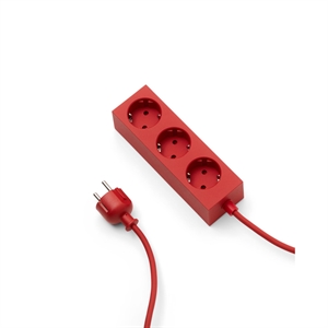 Pedestal Power Bar Socket 500 cm Cuatro Rojo