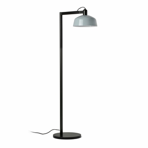 Faro TATAWIN Lámpara de Pie Negro Satinado/Azul Grisáceo