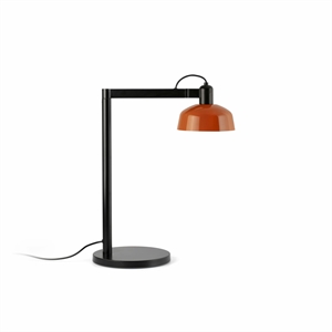 Faro TATAWIN Lámpara de Mesa Negro Satinado/Naranja Rojizo