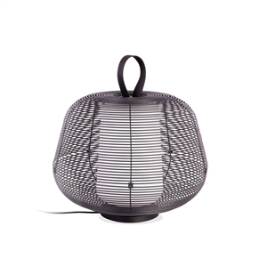 Lámpara de Mesa de Exterior Faro NARA en Negro Mate y Blanco Ópalo