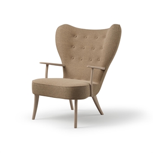 Sillón Nórdico Cálido Pragh Barnum 04/Roble Aceitado Blanco