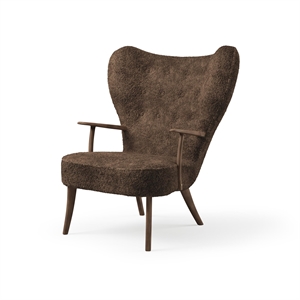 Sillón Nórdico Pragh Cálido de Piel de Oveja Drake/roble Ahumado Aceitado