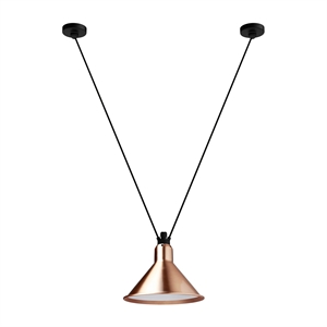 Lampe Gras N323 L Conic Lámpara Colgante Cobre/Blanco