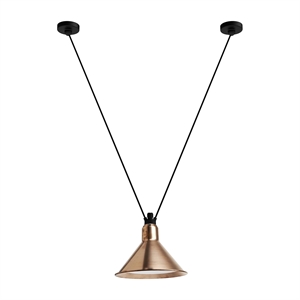 Lampe Gras N323 L Conic Lámpara Colgante Cobre Crudo/ Blanco