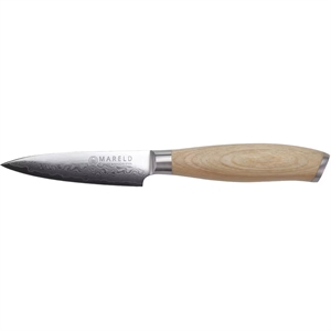 Cuchillo Japonés para Hierbas Mareld Akio de 9 Cm, Madera Clara