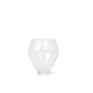 Jarrón de Vidrio Triturado de La Colección Ro, Mediano, Transparente