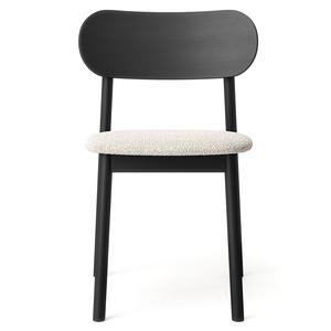 Silla de Comedor Decotique Elephant Bouclé Negro/blanco