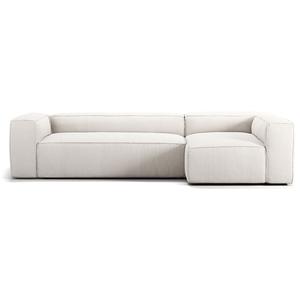 Sofá Decotique Grand de 4 plazas, diván derecho, color vapor/ Blanco