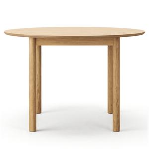 Mesa de Comedor de Madera de Departamento Ø110 cm Roble Oscuro