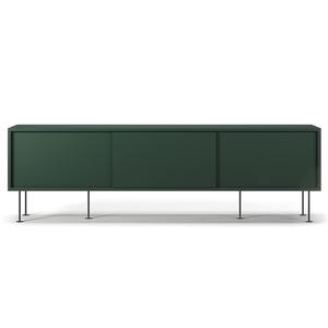 Mueble de TV Decotique Vogue con Patas, 180 Cm, Verde/ Negro