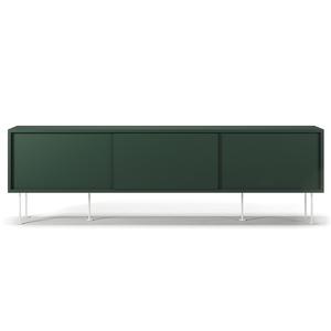 Mueble de TV Decotique Vogue con Patas, 180 Cm, Verde/ Blanco