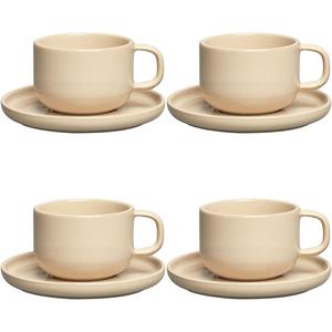 Decotique BON Taza de Té Juego de 4 Beige