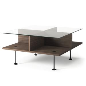 Mesa de centro Decotique Vogue 70x70 Roble oscuro/ Negro