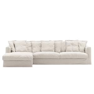 Sofá diván de 3 plazas Decotique Le Grand Air, izquierdo, color blanco crema