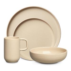 Juego de vajilla de inicio Decotique BON, 16 Beige