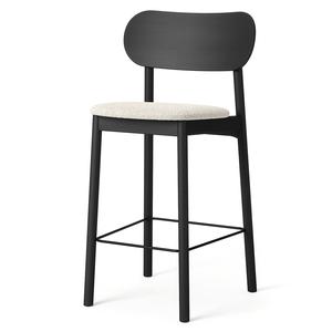 Taburete de bar Decotique Elephant Negro/ blanco Bouclé
