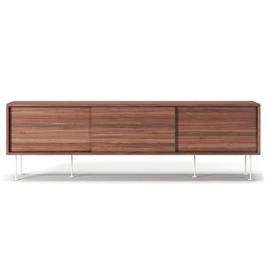 Mueble de TV Decotique Vogue con Patas, 180 Cm, Nuez/ Blanco