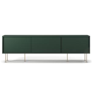 Mueble de TV Decotique Vogue con Patas, 180 Cm, Verde/ Latón