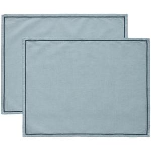 Decotique Sienna Mantel Individual 35x45 Set de 2 Azul Empolvado