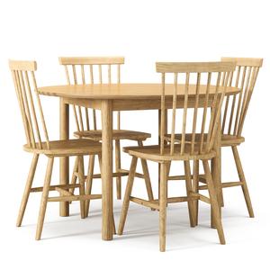 Juego de Mesa de Comedor de Madera de Roble