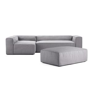 Sofá Decotique Grand de 4 plazas con diván, extremo abierto y reposapiés izquierdo, color arena/ Beige