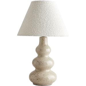 Lámpara de mesa Decotique Pebble natural/ Blanco