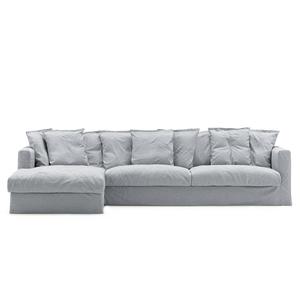 Sofá diván izquierdo Decotique Le Grand Air para 3 personas, Nordic Sky