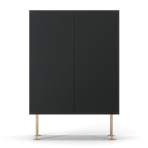 Mueble Decotique Vogue 64 Gris Gris Antracita/ Latón