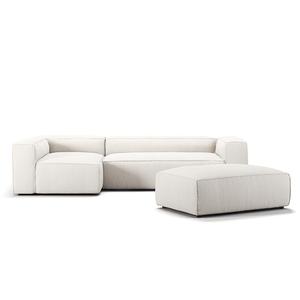 Sofá Decotique Grand de 4 Plazas con Diván, Extremo Abierto y Reposapiés Izquierdo, Color Vapor/ Blanco