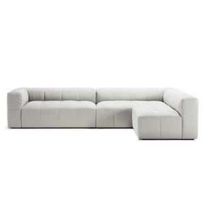 Sofá Decotique Mure de 4 Plazas con Extremo Abierto a La Derecha, Color Vapor/ Blanco