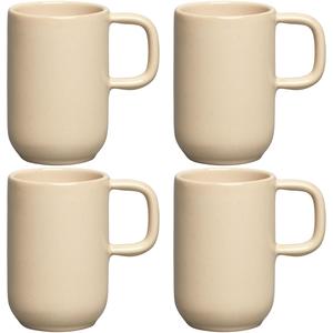 Decotique BON Taza Juego de 4 Beige