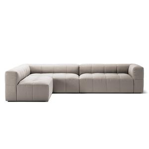 Sofá Decotique Mure de 4 plazas con extremo abierto a la izquierda, color arena/ Beige