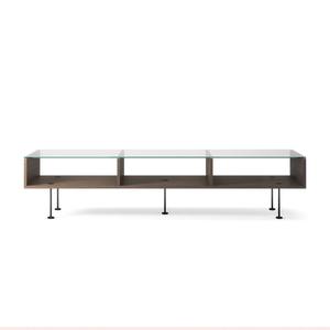 Mesa de centro Decotique Vogue 45x165 Roble oscuro/ Negro