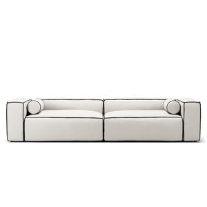 Sofá Decotique Grand Hue de 4 plazas en color vapor/ Blanco/gris grafito