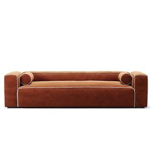 Sofá de 3 plazas Decotique Gar blanco luna/ Cobre
